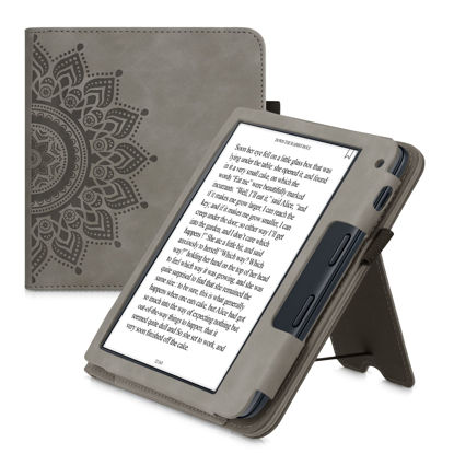 Picture of kwmobile Case Compatible with Kobo Libra 2 Case - Cover for eReader with Magnetic Closure - Grey