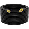 Picture of Low-Loss Coaxial Extension Cable 15-Meter(49.2 Ft) RG58 SMA Female to SMA Male WiFi Extension RF Connector and Two-Way Radio Applications Pure Copper Coax Cables 50 ohm RF Antenna Lead Extender