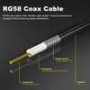 Picture of Low-Loss Coaxial Extension Cable 15-Meter(49.2 Ft) RG58 SMA Female to SMA Male WiFi Extension RF Connector and Two-Way Radio Applications Pure Copper Coax Cables 50 ohm RF Antenna Lead Extender