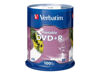 Picture of Verbatim DVD+R 4.7GB 16X White Inkjet Printable - 100pk Spindle