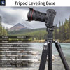 Picture of INNOREL Tripod Leveling Base, LB60 Leveling Base Half Ball with Offset Bubble Level and Bubble Level Bag for Canon, Nikon and Other DSLR Cameras with 1/4" Thread, Tripods and Monopods with 3/8" Thread