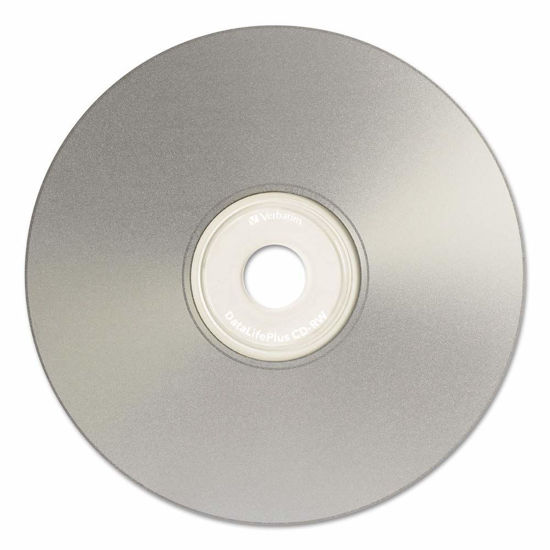 Picture of Verbatim CD-RW 700MB 2X-4X DataLifePlus Silver Inkjet Printable Hub - 50pk Spindle