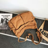 Picture of GAXOS Aesthetic Cute Messenger Bag for School Vintage Brown Canvas Crossbody for Women Shoulder Laptop Bag