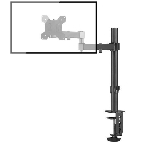 Picture of Bracwiser Monitor Mount Single Fully Adjustable Arm Fits One Screen 13-32 inch 22lbs for Monitor Computer Screen 13 15 17 19 20 22 23 24 26 27 30 32 inch VESA 75 100 (MD7421)