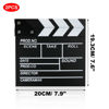 Picture of Cosmos 2 Pack Movie Directors Clapboards Film Clapboard Wooden Clapper Board Film Slate Action Scene Cut Clapper for Photography Studio Video Cut and Movie Party Decorations (Wooden-Black)