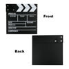 Picture of Cosmos 2 Pack Movie Directors Clapboards Film Clapboard Wooden Clapper Board Film Slate Action Scene Cut Clapper for Photography Studio Video Cut and Movie Party Decorations (Wooden-Black)