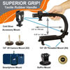 Picture of Scorpion EX Video Action Stabilizing Rig Handle Grip Handheld Stabilizer with Hot-Shoe Mount for Canon Nikon Sony Panasonic DSLR & Mirrorless Camera Camcorder (Single Cold Shoe)