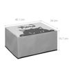 Picture of kwmobile Dust Cover Compatible with Canon Pixma TS5150 / 5151 / MG 2555 - Printer Case - Grey/Black - Meow Cat