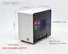 Picture of ElectroCookie Raspberry Pi 5 Case, Aluminum Mini Tower Case with Cooling Fan and Color Changing Ambient Light (Silver)