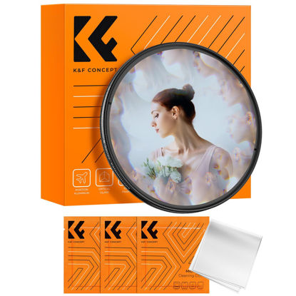 Picture of K&F Concept 82mm Kaleidoscope Filter, Special Effects Filter Prism Crystal Glass with Multi Refraction Subjects for Camera Lens