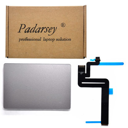 Picture of Padarsey Original New A1932 Touchpad Trackpad Compatible for MacBook Air 13.3'' A1932 Touchpad Trackpad with Cable 2018 Year(Silver Color)