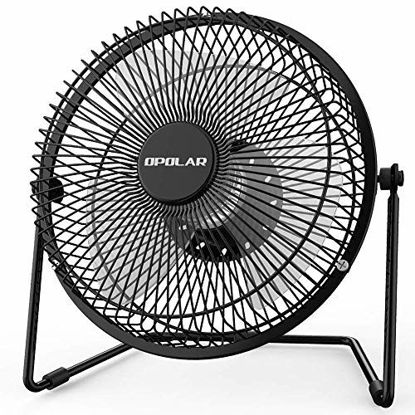 Picture of OPOLAR Office Quiet Desk Fan, USB Powered Only, 360 Degree Rotation, Perfect Personal Fan, Mini Metal Cooling Fan 6 Inch