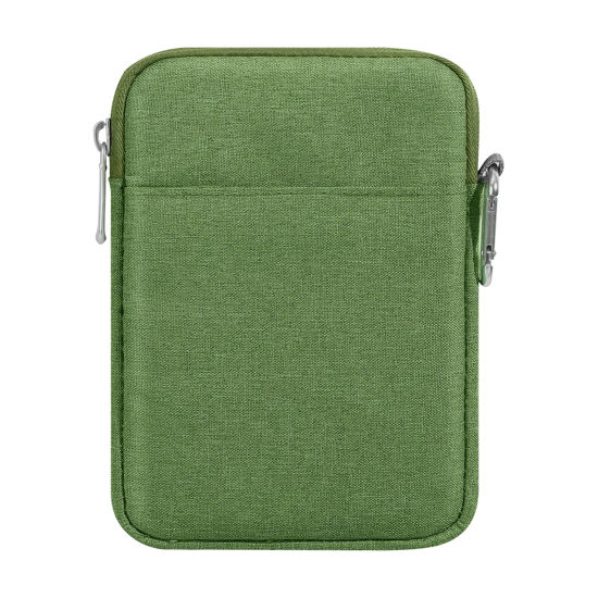 Picture of MoKo 6-7 Inch Kindle Sleeve Bag, Protective Nylon Cover Compatible with Kindle Paperwhite 2021, Fire 7 2022, All-New Kindle/Kids (11th Generation) 2022, Kindle Oasis E-Reader, Grass Green