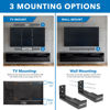 Picture of Mount-It! Soundbar Mount for TV and Wall Mounting | 2-in-1 Soundbar Bracket for Back of TV or Wall Mount Installation | Universal Base Fits All Soundbars