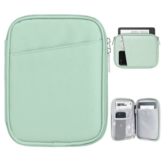 Picture of TiMOVO 6-7 Inch Tablet Sleeve for All-New Kindle 2022/10th Gen 2019 /Kindle Paperwhite 11th Gen 2021/Kindle Oasis E-Reader, Protective Case with Pocket for Kindle (8th Gen, 2016), Agave Green