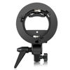 Picture of S Type Bracket Stable Bowens S Mount Holder for Speedlite Flash Snoot Softbox Photo Studio Plastic Umbrella Mount Bracket