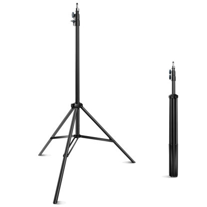 Picture of JYJZPB 9.5Ft/2.8M Heavy Duty Light Stand Photography Tripod Spring Cushioned Adjustable for Strobe, LED Video Light, Ring Light, Monolight, Reflector, Speedlight，Softbox