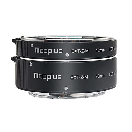 Picture of mcoplus EXT-Z-M 12mm+20mm Metal Auto Focus Macro Extension Tube Adapter Ring Set for Nikon Z Mount Z5 Z6 Z6II Z7 Z7II Z50 Z62 Z72 Cameras, for Macro Photography