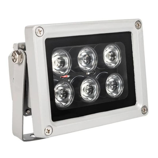 Picture of Infrared Illuminator, 940nm 6 LEDs 90 Degree Wide Angle IR Illuminator for Night Vision, Waterproof LED Infrared Fill Light for CCTV Security Surveillance Camera