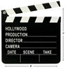 Picture of Premium Wooden Hollywood Director's Clapboard with Black & White Finish - 7" x 8" (1 Pc.) - Perfect for Aspiring Filmmakers and Movie Enthusiasts