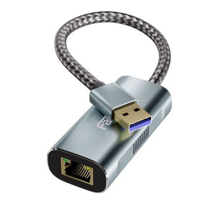 Picture of 2.5G USB to Ethernet Adapter, Fairikabe USB 3.0 to RJ45 Ethernet Adapter, Gigabit LAN Adapter for Nintendo Switch, Xbox 360, Laptop, Computer, Mac, Chromebook, Microsoft Surface