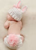 Picture of Newborn Baby Bunny Rabbit Crochet Knitted Photography Props Newborn Baby Outfits Diaper Costume (White)