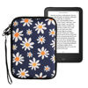 Picture of kwmobile Neoprene e-Reader Pouch Size 6" eReader - Universal eBook Sleeve Case with Zipper, Wrist Strap - Blue/White/Yellow