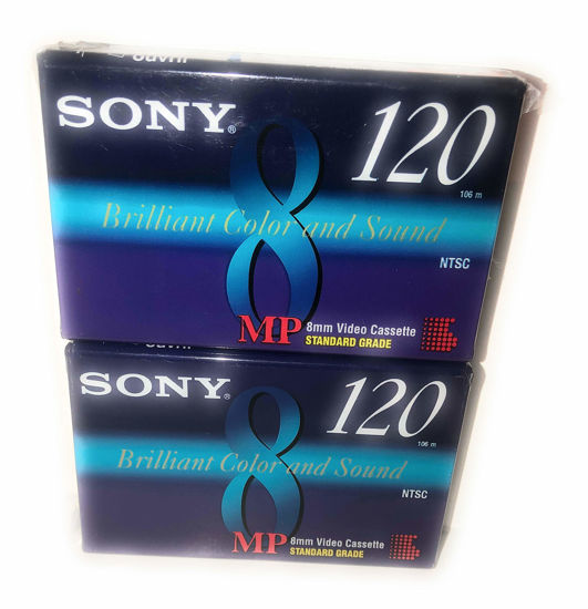 Picture of Sony MP 8mm Video Cassette Standard Grade 120 min (2 Pack)