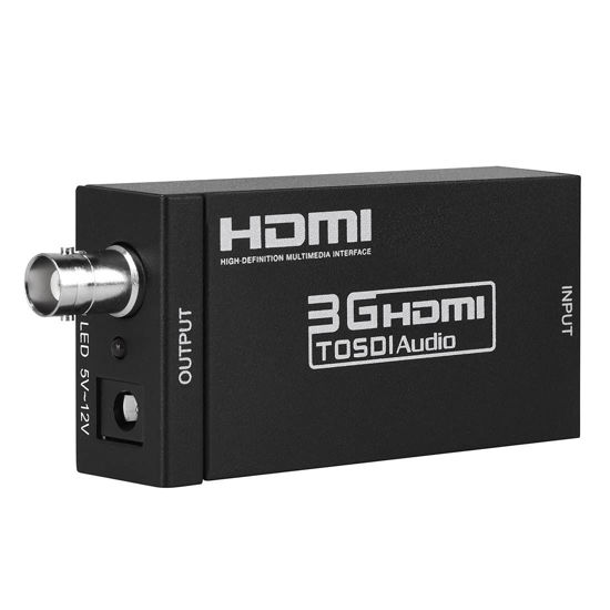 Picture of Groza HDMI to SDI Converter, HDMI to SD-SDI HD-SDI 3G-SDI Audio Video Adapter,Support 1080P 1080I for Camera Home Theater Monitora