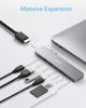 Picture of Anker USB C Hub for MacBook, PowerExpand Direct 8-in-2 USB C Adapter Compatible with Thunderbolt 3 USB C Port, 4K HDMI Port, USB C and USB A 3.0 Data Ports, SD Card, Lightning Audio Port