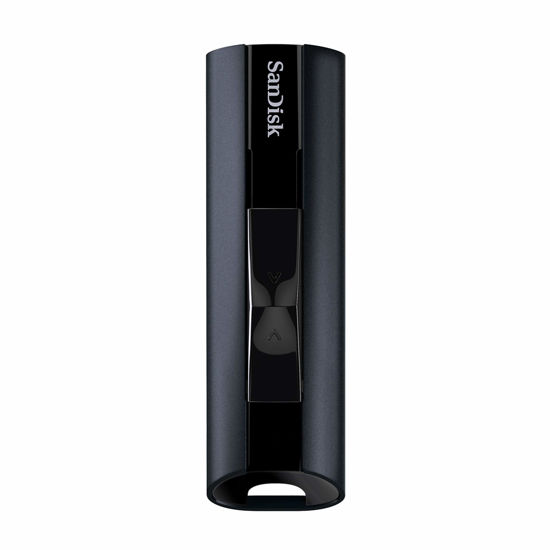 Picture of SanDisk 128GB Extreme PRO USB 3.2 Solid State Flash Drive - Up to 420MB/s, Durable Aluminum Metal Casting - SDCZ880-128G-GAM46, Black