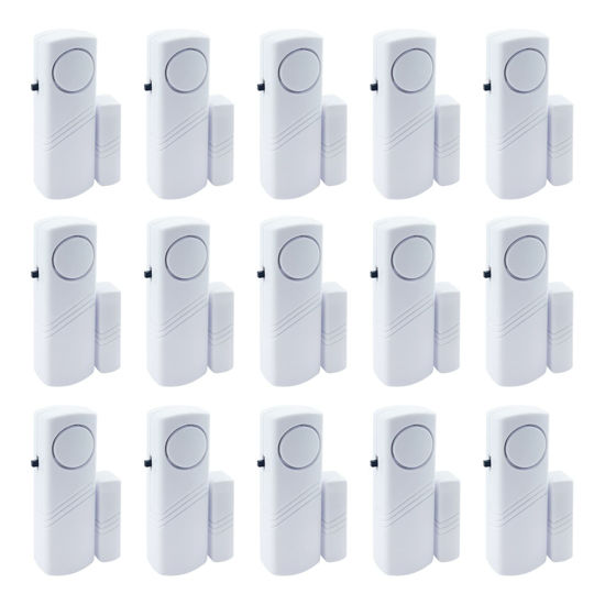 Picture of Door Window Alarm, 90DB Door Alarms for Kids Safety, Door Window Burglar Alarm-Window Pool Alarms for Home (15 Pack)