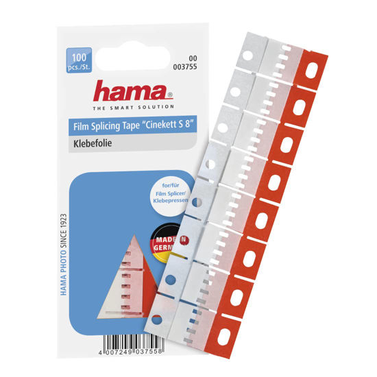 Picture of Hama Film Splicing Adhesive Tape |for Cinekett Super 8 | with Recess for 1 Audio Track | Red/White