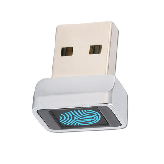 Picture of Mini USB Fingerprint Reader for Windows 7 8 10 Fingerprint Scanner Scanner PC Dongle Fingerprint Sensor 360 Degree 0.5STouch Speedy Matching Biometric Portable USB Fingerprint Logger for PC Laptop