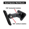 Picture of DAGCUXIN DX-151 Speaker Wall Mount, Speaker Mount Wall, Wall Speaker Mount Brackets for Small Speakers,Hold up to 15lbs(2 Packs Black)