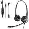 Picture of Wantek Cell Phone Headset with Microphone Noise Cancelling, Wired 3.5mm Computer Headphone for iPhone Samsung Android PC Laptop Tablet Skype Call Center Home Office, Ultra Comfort(F602J35)