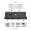 Picture of USB C Switch&USB A Switch 2 in 1,USB switcher 2 Computers Sharing USB C & A Devices, 4 Port USB Switcher Sharing Keyboard and Mouse/Printer/Scanner USB 3.0 KVM Switch(Not Support Charging/Monitor)