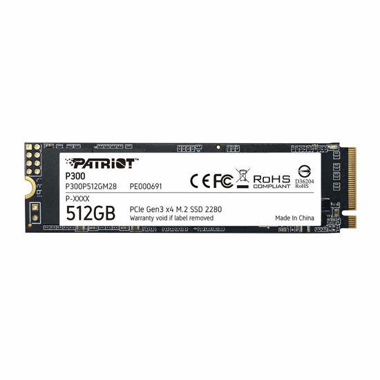 Picture of Patriot P300 M.2 PCIe Gen 3 x4 512GB Low-Power Consumption SSD