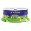 Picture of Verbatim CD-RW 700MB 4X-12X High Speed Discs with Branded Surface, Spindle of 25