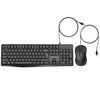 Picture of Wired Keyboard and Mouse Combos, KOORUI Keyboard USB-A Plug-and-Play, Full Size Computer Keyboard with Numeric Keypad, 1600 DPI Mouse, Windows MacOS Linux Compatible, Slimline, Tilt Legs-Black