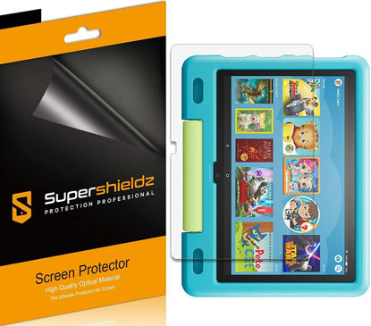 Picture of Supershieldz (3 Pack) Designed for Fire HD 10 Kids and Fire HD 10 Kids Pro Tablet 10.1 inch (11th Generation, 2021 Release) Screen Protector, 0.12mm, High Definition Clear Shield (PET)