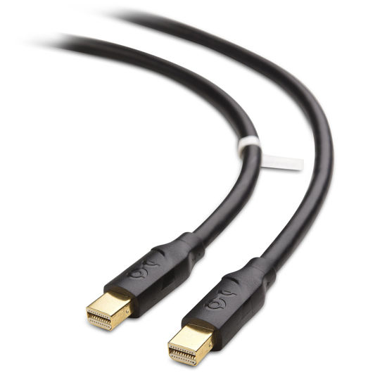 Picture of Cable Matters 4K Mini DisplayPort to Mini DisplayPort Cable in Black 6 Feet - Not a Replacement for Thunderbolt Cable, Not Compatible with iMac, Not Support Target Display Mode