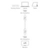 Picture of Cable Matters 4K Mini DisplayPort to Mini DisplayPort Cable in Black 6 Feet - Not a Replacement for Thunderbolt Cable, Not Compatible with iMac, Not Support Target Display Mode