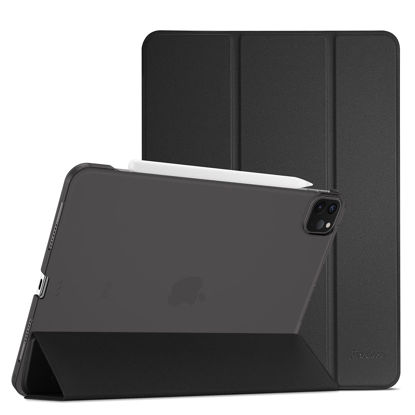 Picture of ProCase Cover for iPad Pro 11 Inch Case 2022/2021/2020/2018, Slim Stand Hard Back Shell Smart Cover for iPad Pro 11 4th Generation 2022 / 3rd Gen 2021/ 2nd Gen 2020 / 1st Gen 2018 -Black