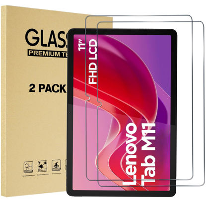 Picture of ProCase 2 Pack Screen Protector for Lenovo Tab M11/Tab K11 LTE 2024, Tempered Glass Film Guard for Lenovo 11” Tab M11/Tab K11 LTE 2024 Release