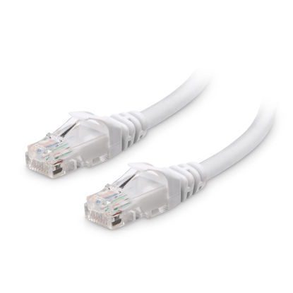 Picture of Cable Matters 10Gbps Snagless Cat 6 Ethernet Cable 20 ft (Cat 6 Cable, Cat6 Cable, Internet Cable, Network Cable) in White