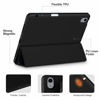 Picture of Akkerds Compatible with iPad Air 6th Generation 11 Inch Case M2 2024, for iPad Air 5th/4th Generation Case 2022/2020 10.9 Inch with Pencil Holder[Auto Sleep/Wake], Black