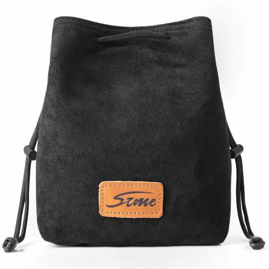 Picture of S-ZONE Soft Camera Bag DSLR Insert Handbag Drawstring Lens Case Compatible with Canon Nikon Sony