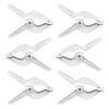 Picture of LimoStudio (6 pcs) 4.5 inch White Spring Clamps for Studio, Canvas, Muslin, Paper, Backdrop, Background, Wood Work, Strong Clamping Clip & Flexible Movable Teeth, Comfortable Grip, AGG3355