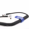 Picture of Eonvic Teradek Bond/ARRI Alexa Camera Power Adapter Cable Right Angle 2 Pin Male to 2 Pin Male Coiled Cable